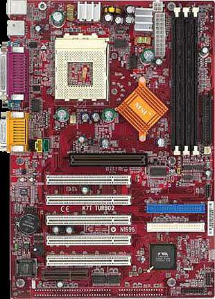 MSI K7T Turbo 2, SDRAM, podpora Athlon XP